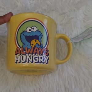 NWT Sesame Street Always Hungry Yellow Mug